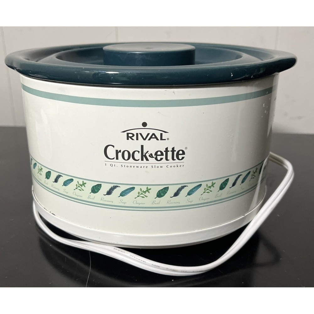 Rival Crockette 1 Quart Slow Cooker Crockpot SCR100 SC1 - Tested And Works.